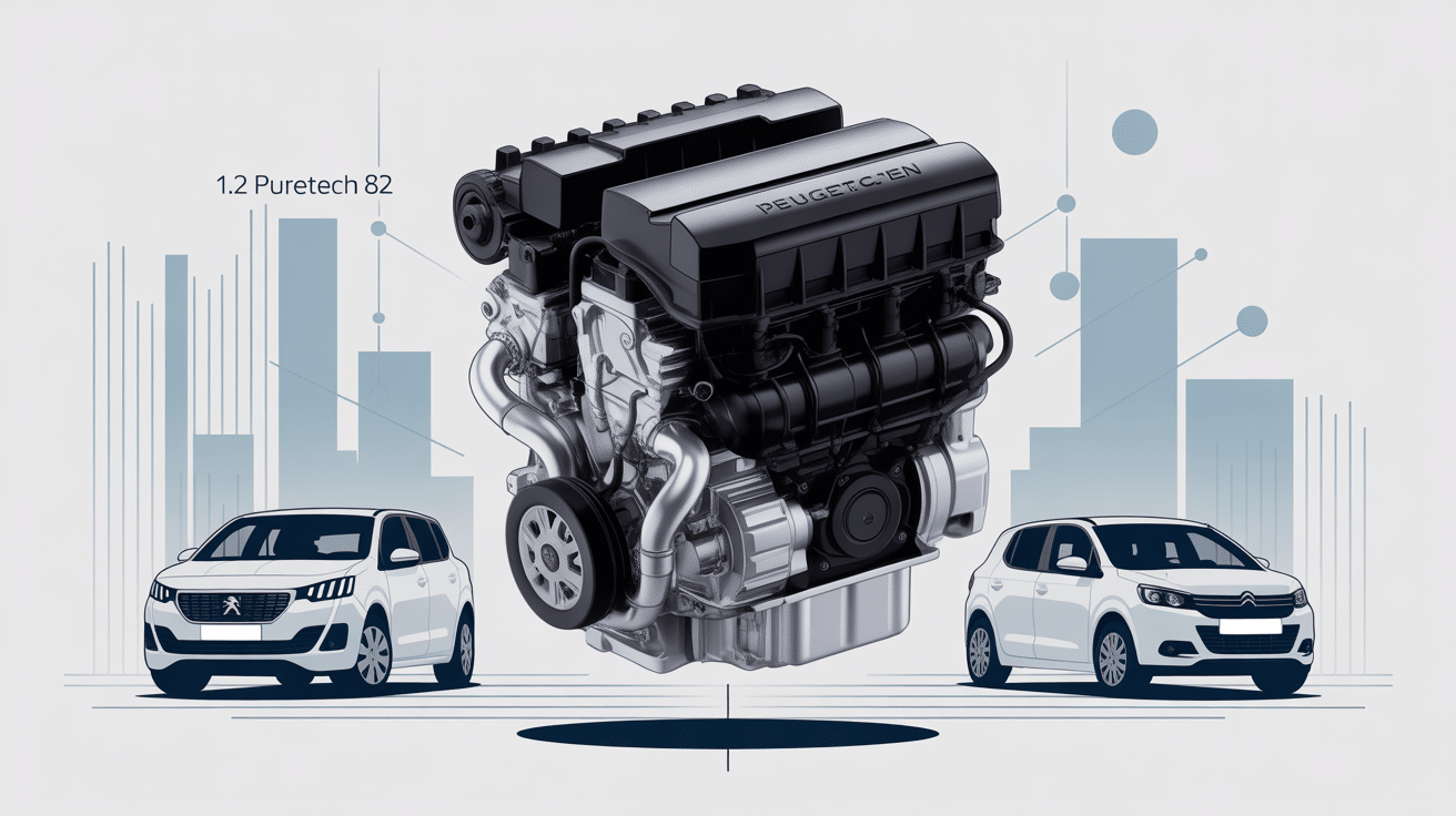1.2 puretech 82 fiabilité vue moteur stylisée