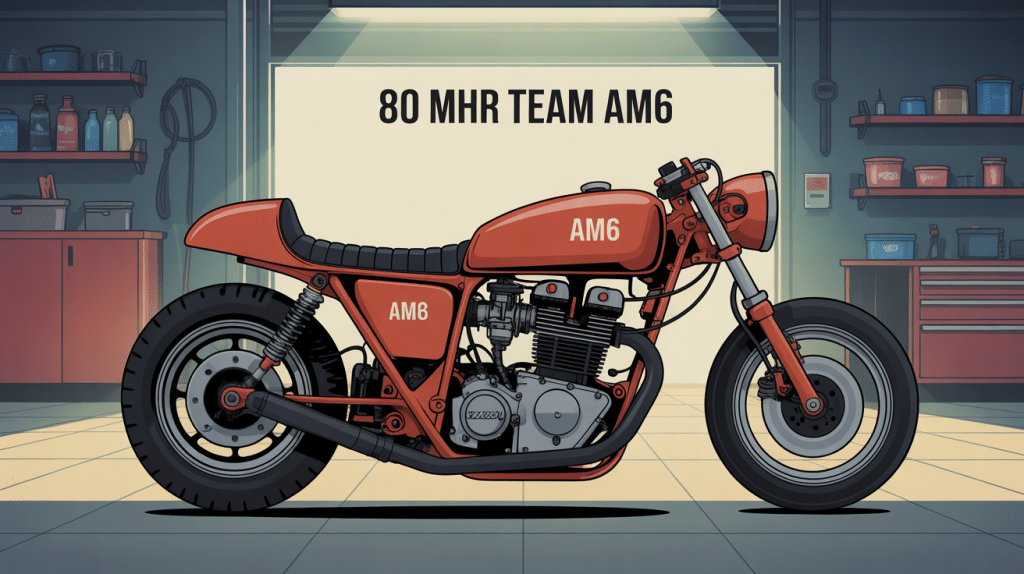 moteur 80 mhr team am6 avec pièces racing en avant