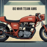 moteur 80 mhr team am6 avec pièces racing en avant