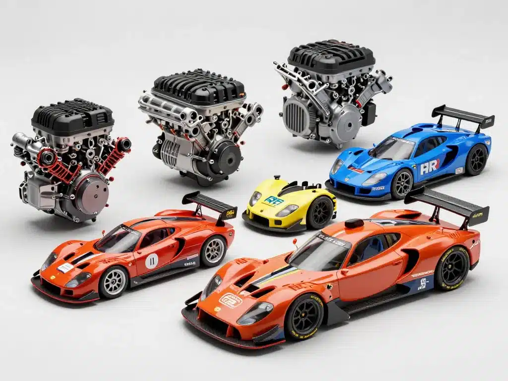 Différentes versions du 86 bidalot alignées