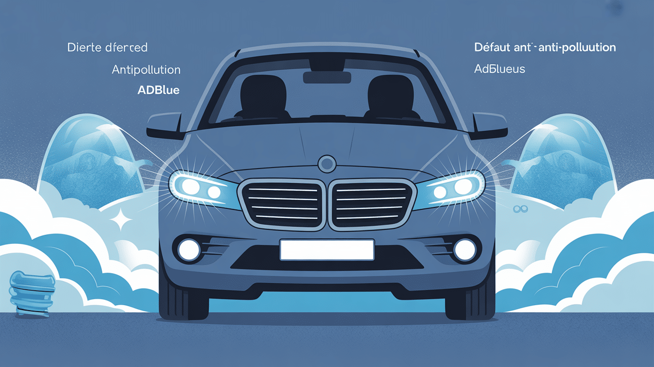 Tableau de bord adblue défaut antipollution démarrage impossible dans 1100 km