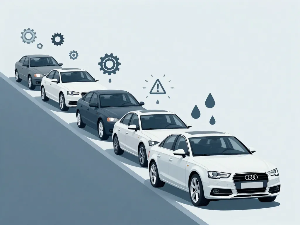 audi a4 modèle à éviter visualisation risques moteurs et années