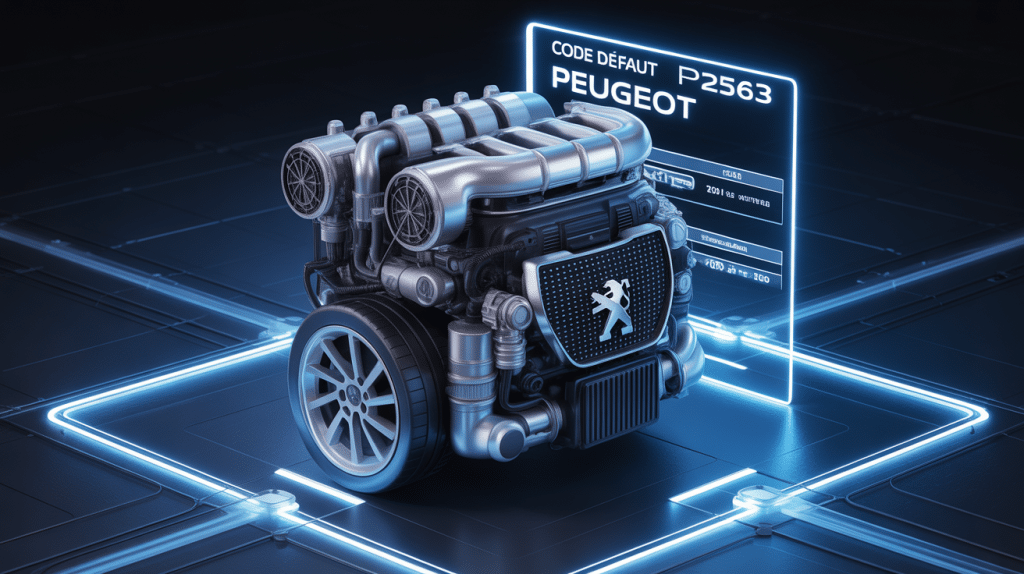 illustration moteur peugeot avec code p2563