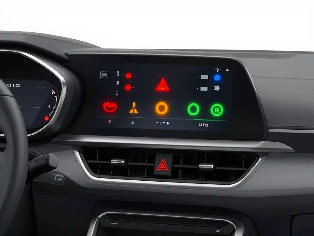 schéma voyant tableau de bord peugeot 3008, niveaux d'alertes