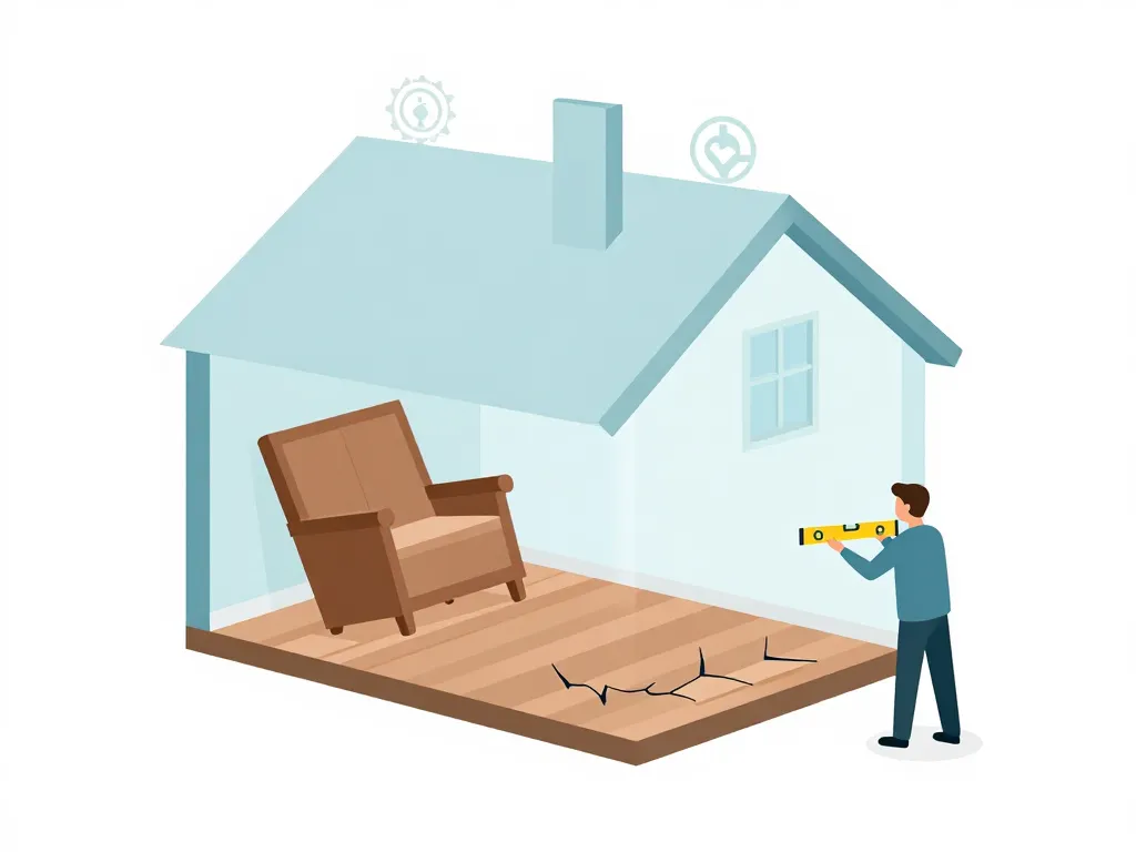 Coupe maison plancher qui s’affaisse assurance maison