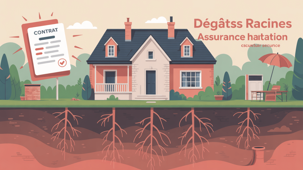 illustration dégâts causés par des racines assurance habitation