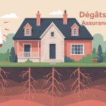 illustration dégâts causés par des racines assurance habitation