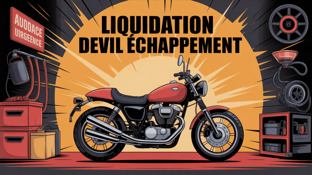 devil échappement liquidation moto visuel dynamique