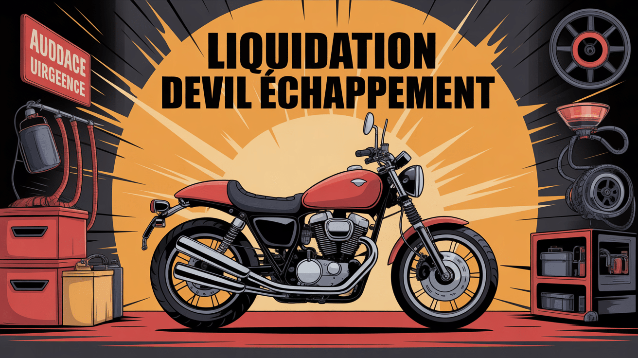 devil échappement liquidation moto visuel dynamique
