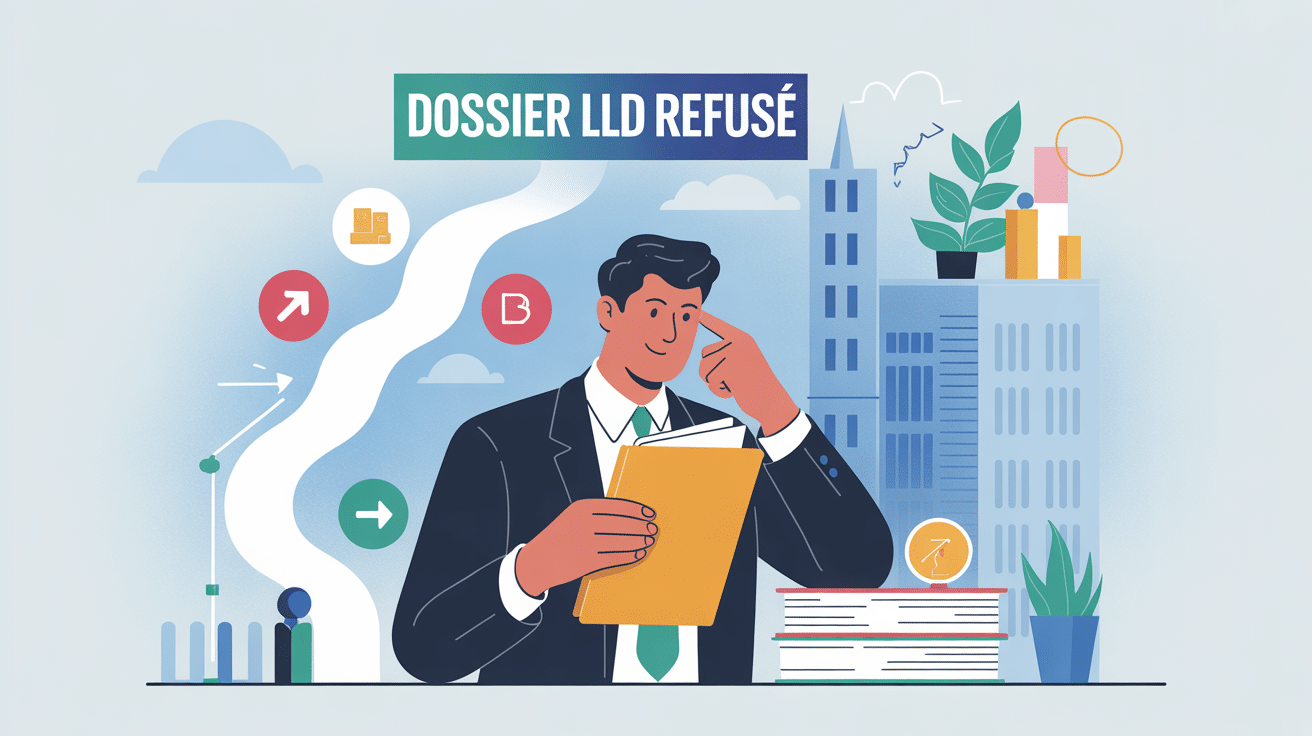 Illustration d’un dossier LLD refusé avec solutions et espoir