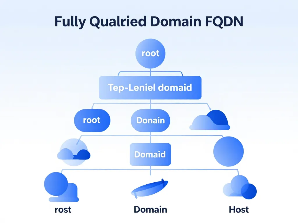 diagramme f1 dns hiérarchie FQDN