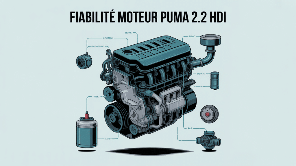 Illustration conceptuelle fiabilité moteur Puma 2.2 HDi