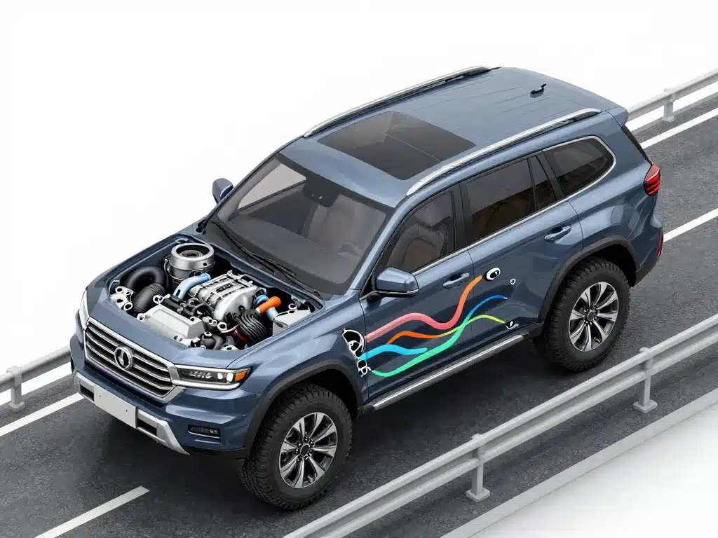 diagramme moteur ford everest 2024 consommation et capacités