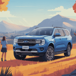 vue d'ensemble ford everest 2024 familial et tout-terrain