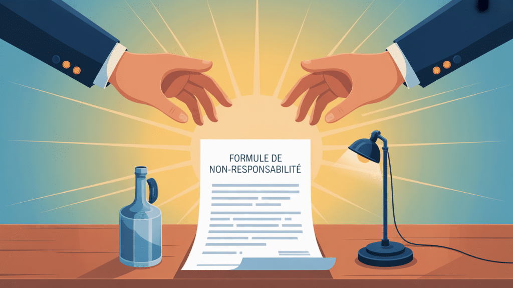 formule pour se dégager de toutes responsabilités illustration contrat