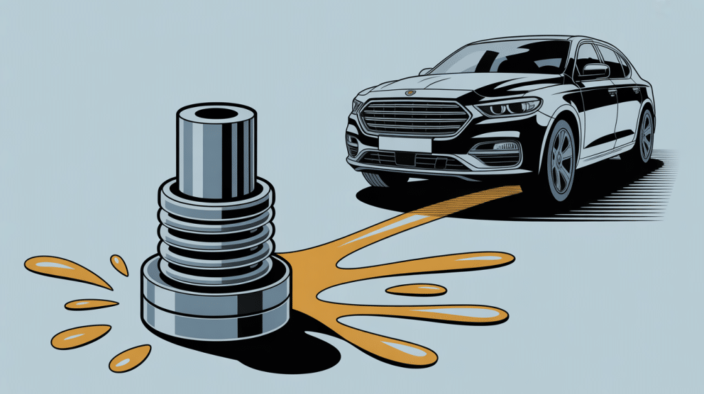 illustration fuite joint spi boite de vitesse sous voiture