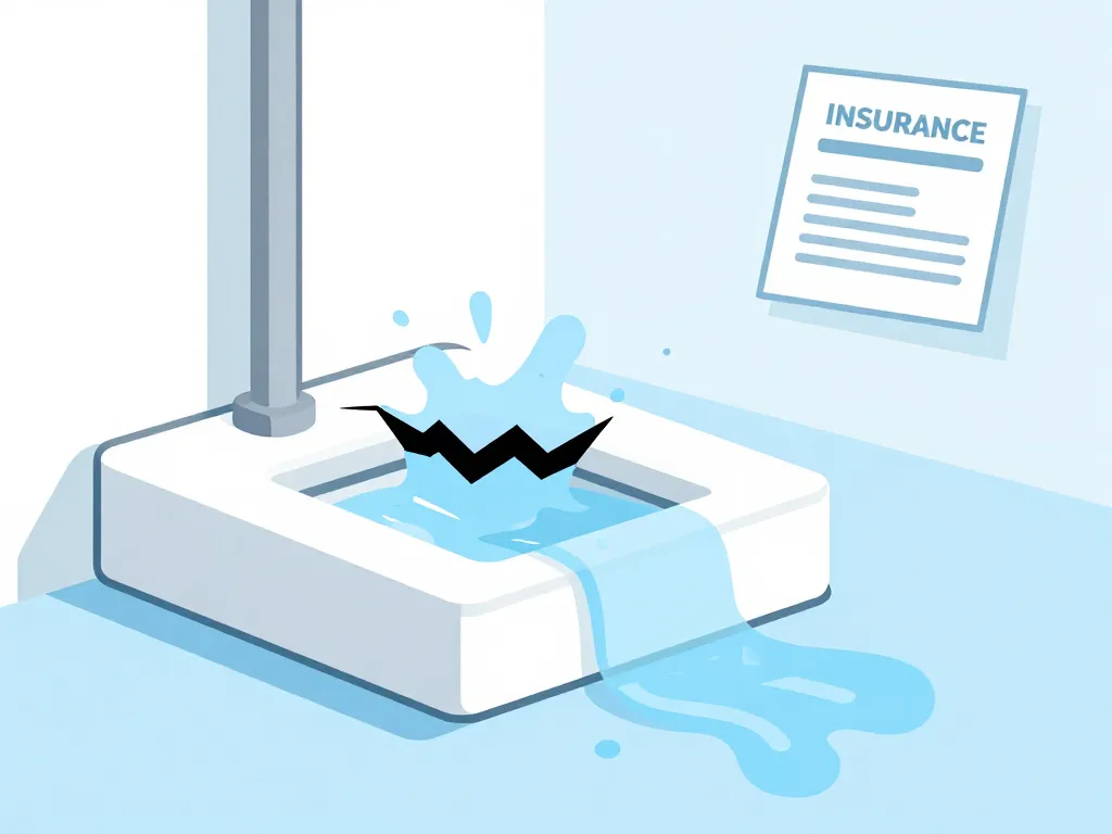 fuite sous bac à douche assurance schéma fuite et assurance