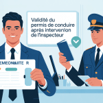j ai eu mon permis malgré l intervention de l inspecteur illustration permis valide