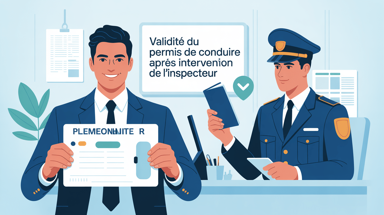 j ai eu mon permis malgré l intervention de l inspecteur illustration permis valide