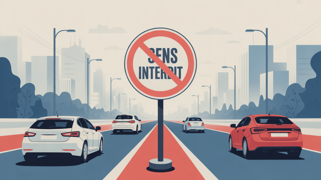 j'ai pris un sens interdit sans faire expres, risques et reflexes en voiture