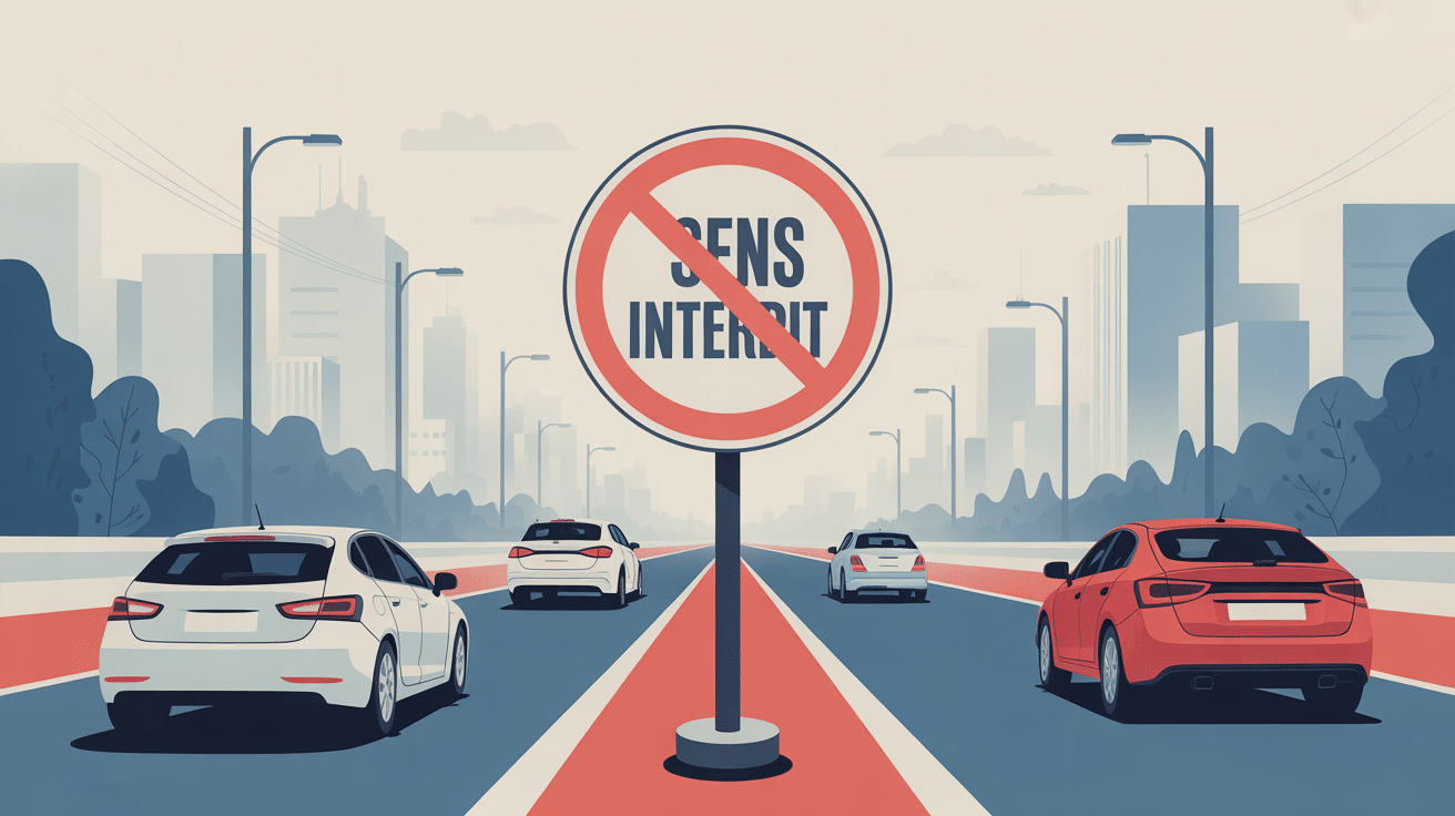 j'ai pris un sens interdit sans faire expres, risques et reflexes en voiture