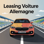 leasing voiture allemagne voiture moderne traversant pont europe