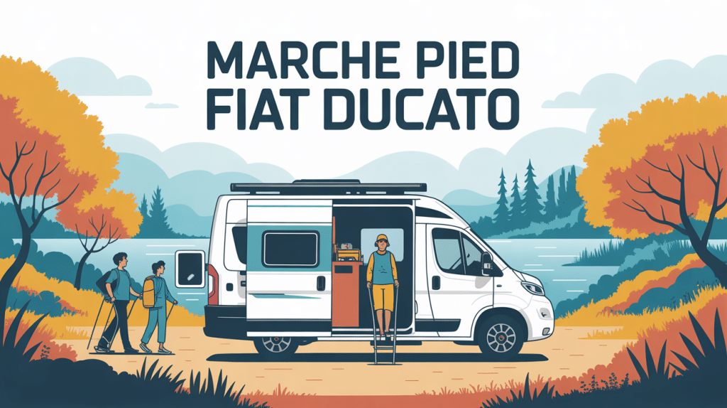 marche pied camping-car Fiat Ducato vue latérale