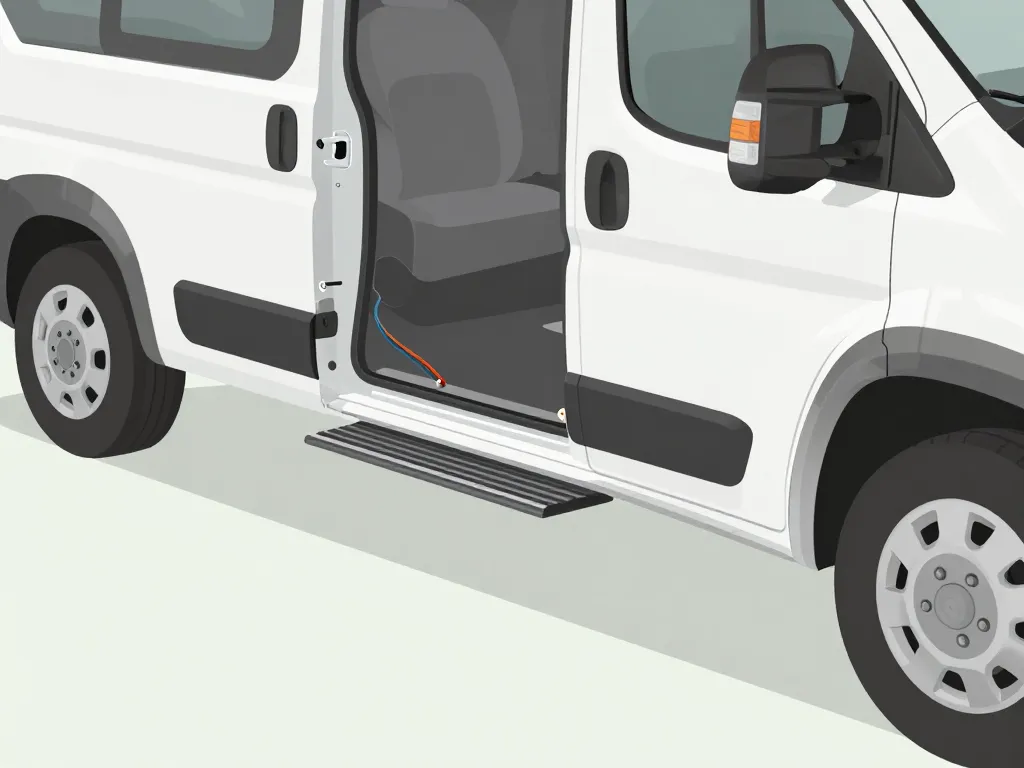 installation marche pied camping-car Fiat Ducato sécurité