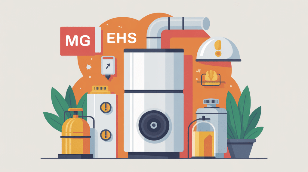 mg ehs problème illustration sécurité chaudière gaz