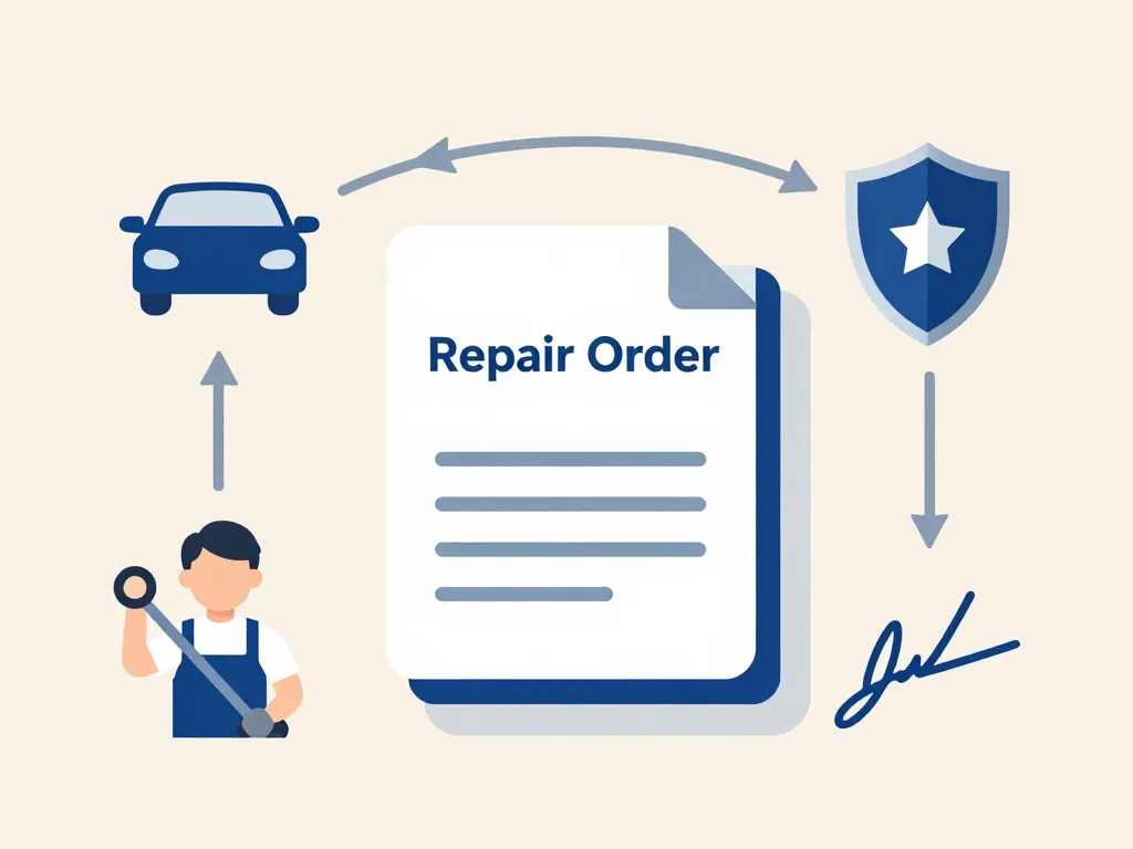 ordre de réparation à imprimer gratuit schéma mentions légales auto