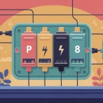 Illustration du disjoncteur différentiel p20e8 dans un tableau électrique