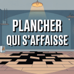 Illustration plancher qui s’affaisse assurance maison