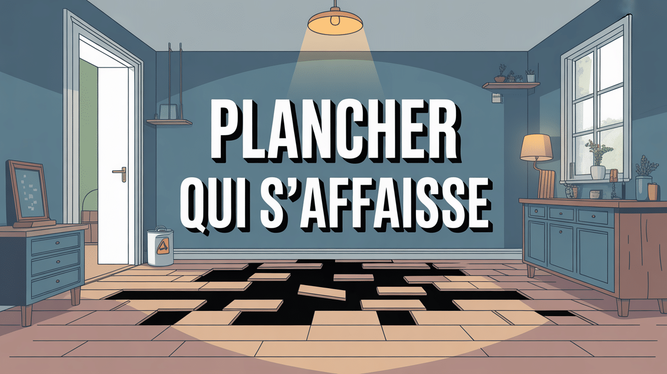 Illustration plancher qui s’affaisse assurance maison