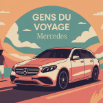 pourquoi les gens du voyage roulent en mercedes illustration vectorielle route famille