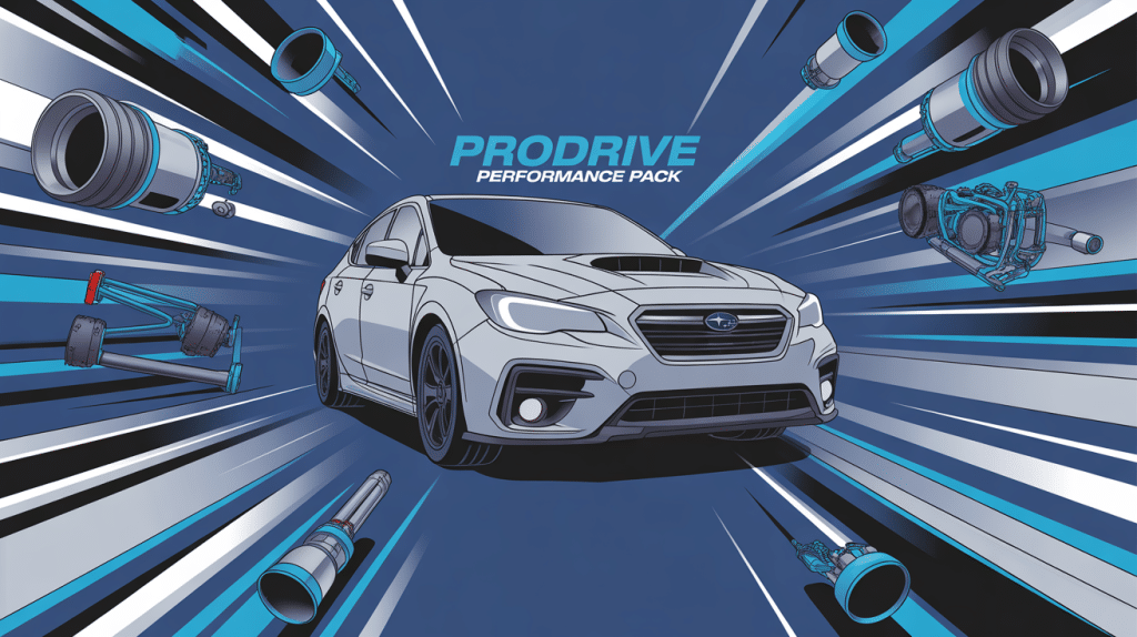 illustration prodrive performance pack subaru optimisation automobile