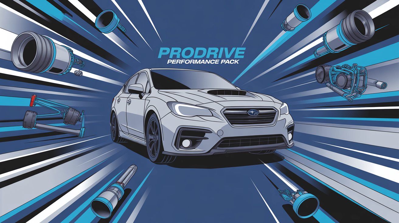 illustration prodrive performance pack subaru optimisation automobile