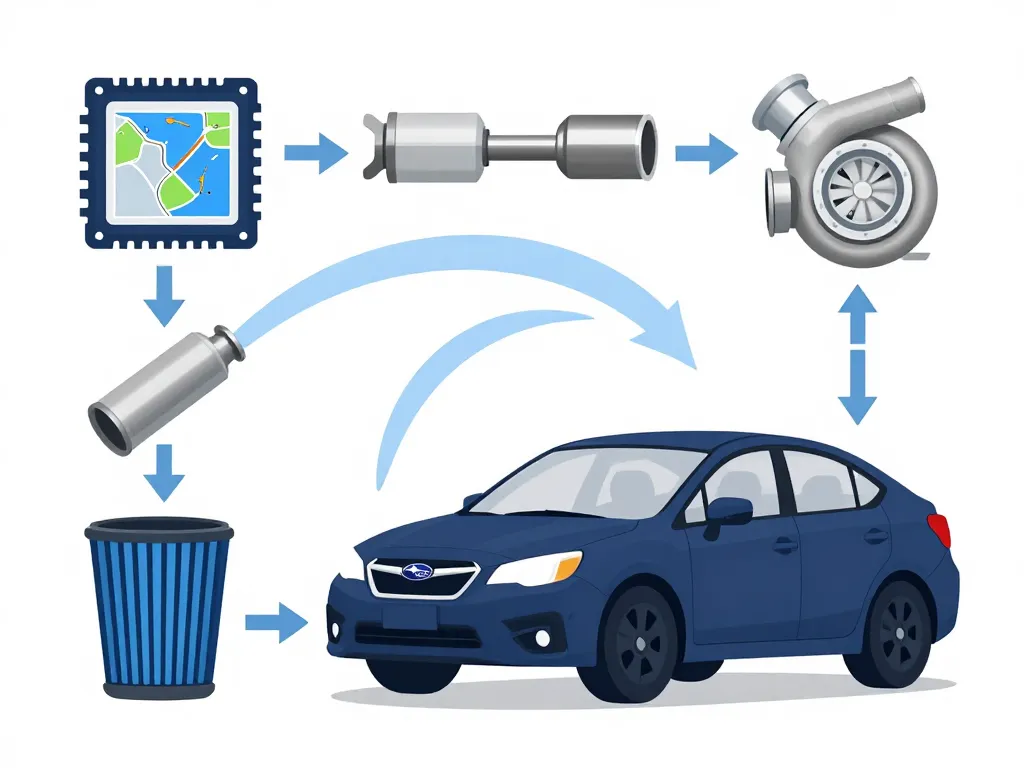 schema prodrive performance pack composants et gains subaru