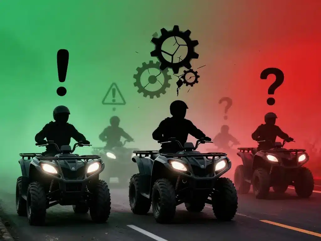 quelle marque de quad à éviter avertissements visuels