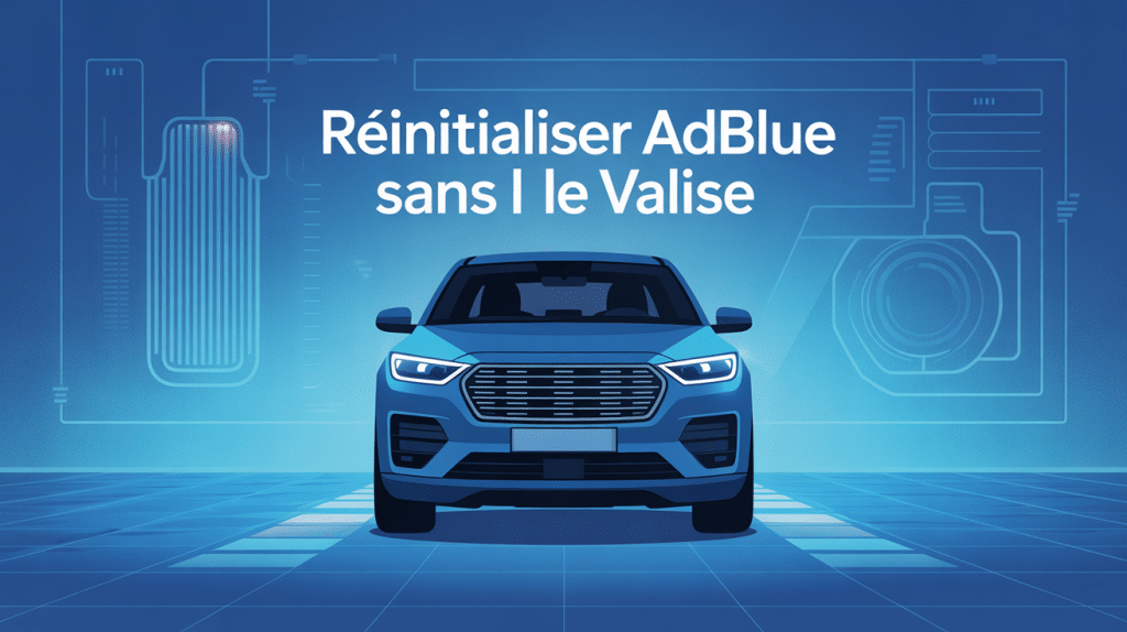 Illustration réinitialiser adblue sans valise véhicule technologique