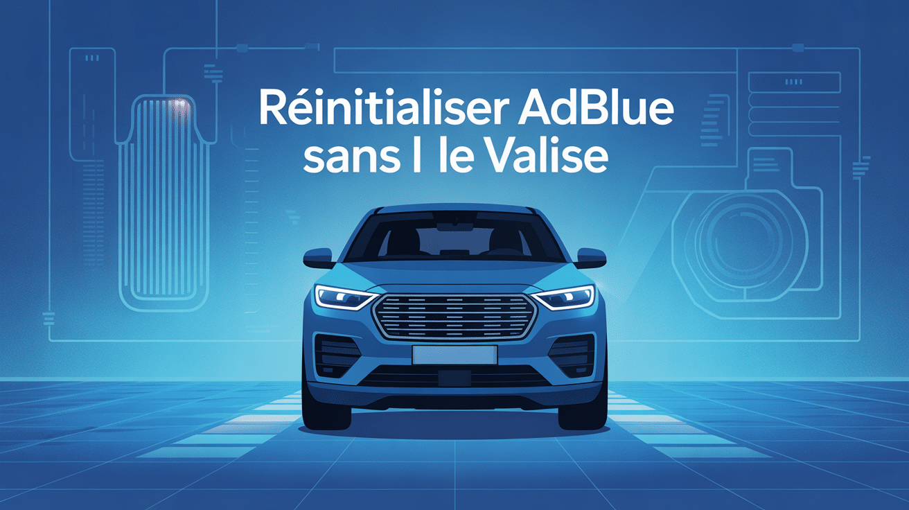 Illustration réinitialiser adblue sans valise véhicule technologique