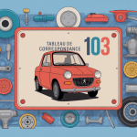 tableau de correspondance peugeot 103 illustration pièces détachées