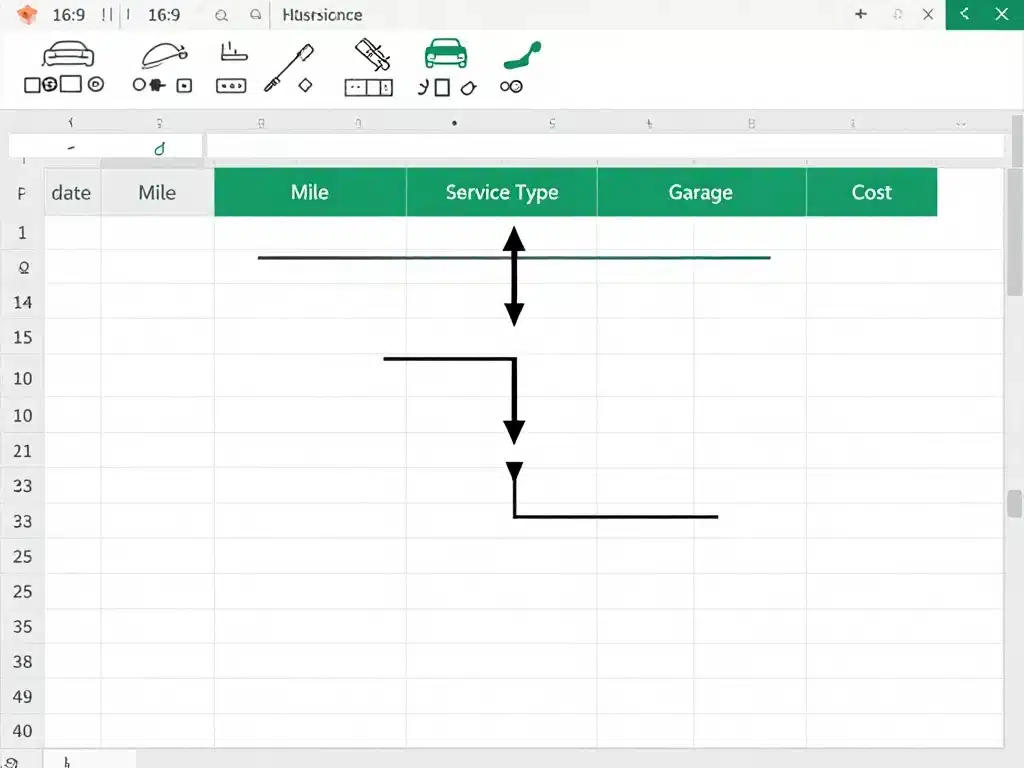 tableau suivi entretien véhicule excel gratuit schéma organisation