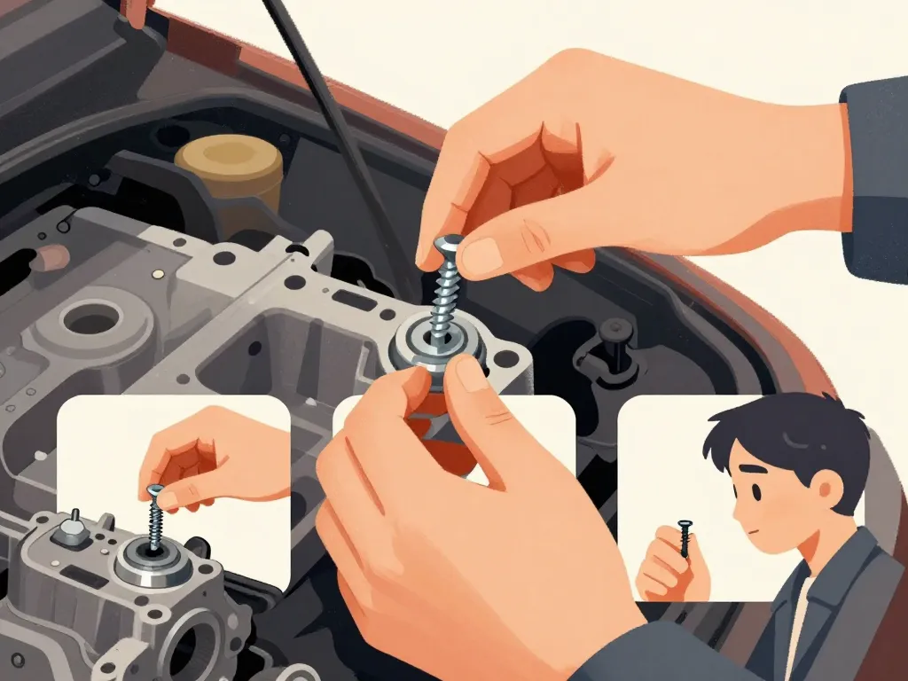 réglage vis de ralenti étape sur moteur