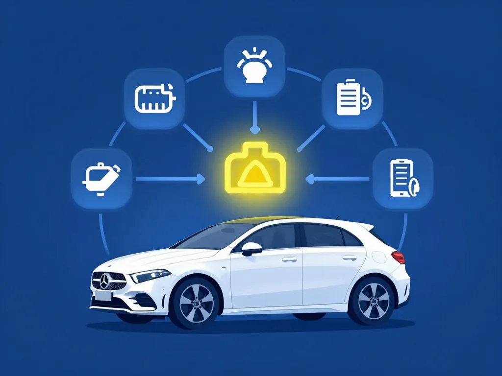 Diagramme voyant moteur mercedes classe a explication