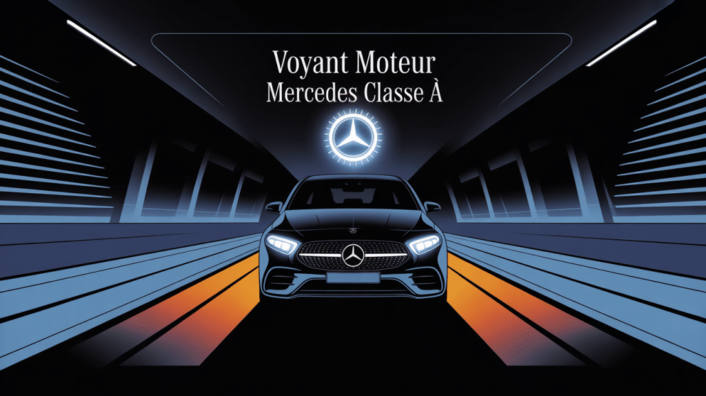 Illustration voyant moteur mercedes classe a tableau bord