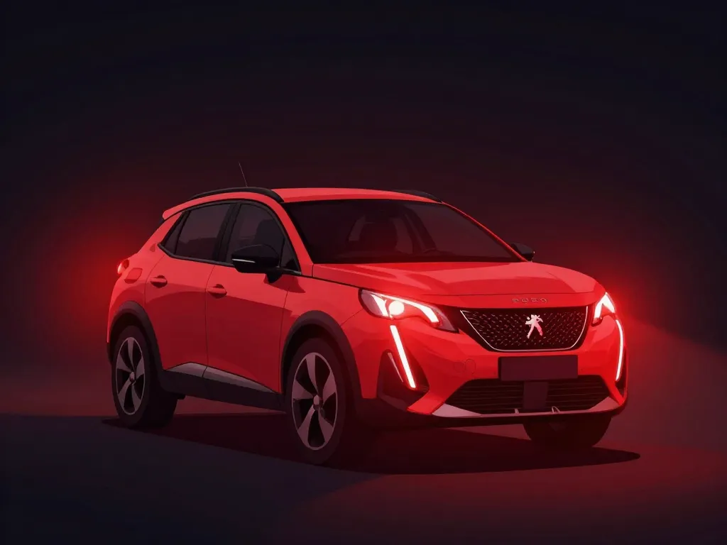 voyant tableau de bord peugeot 3008 illustration voyants rouges dangers