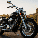 125 shadows Honda Shadow 125 noire route campagne