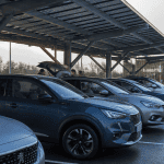 aire de covoiturage le peyrat voitures sous ombrières solaires