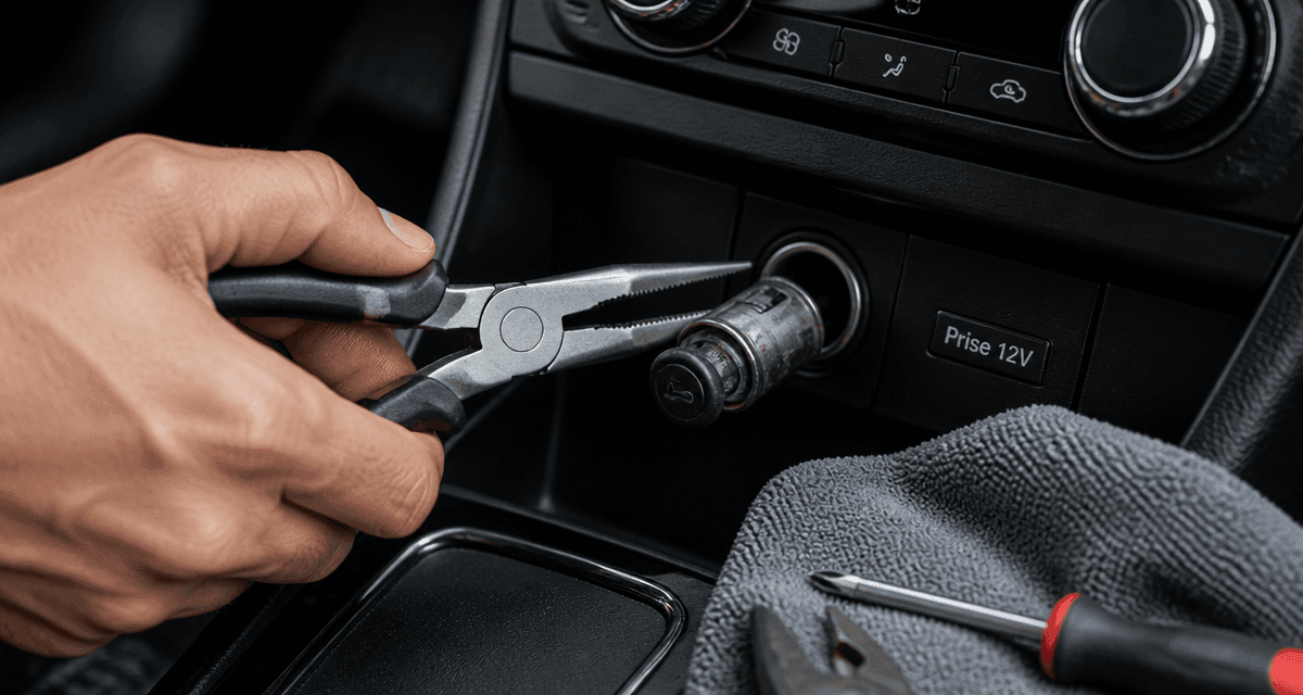 changer allume cigare voiture main pince tableau de bord