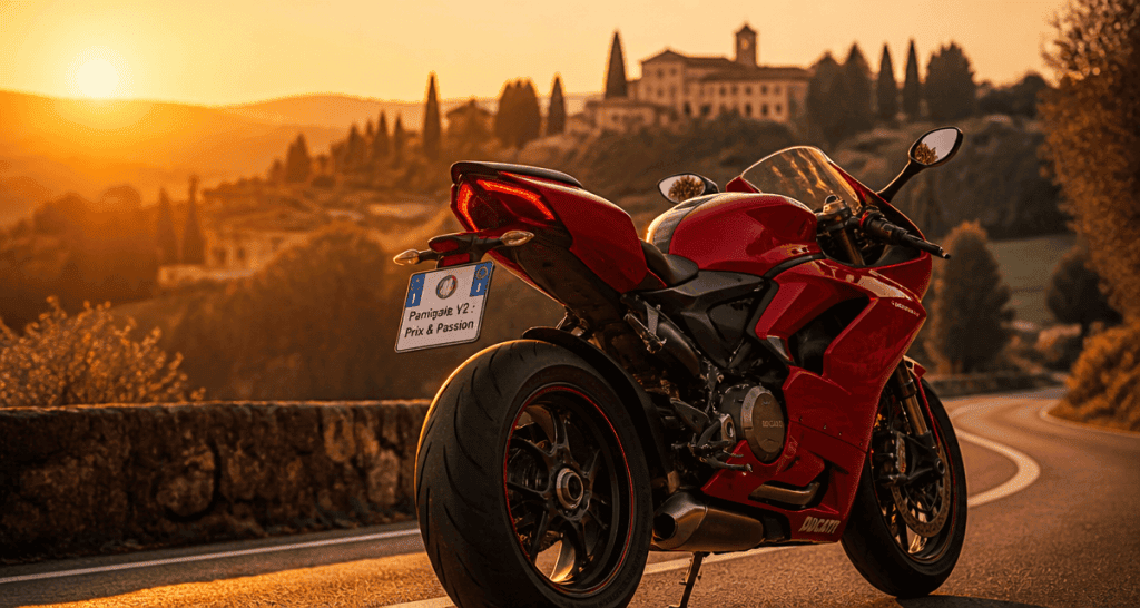 panigale v2 prix moto rouge campagne italienne